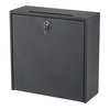 Safco Wall-Mountable Interoffice Mailbox, 18w x 7d x 18h, Black 4259BL